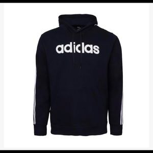 NWT Adidas 2XL 3-Stripe Logo Hoodie- Navy Color